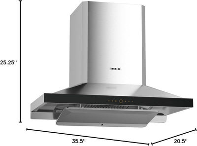 FOTILE 36" Wall-Mount Range Hood, 1000 CFM W Touchscreen, Stainless Steel (Used)
