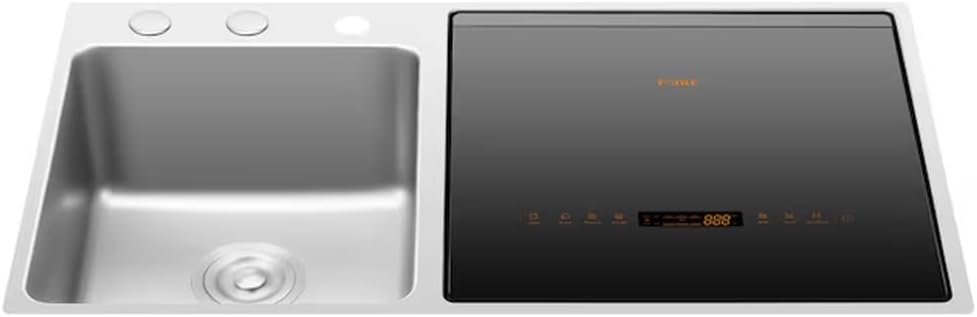 FOTILE 3-in-1 Dishwasher, Right Side Kitchen Sink Combo with 360-Degree Cleaning