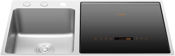 FOTILE 3-in-1 Dishwasher, Right Side Kitchen Sink Combo with 360-Degree Cleaning