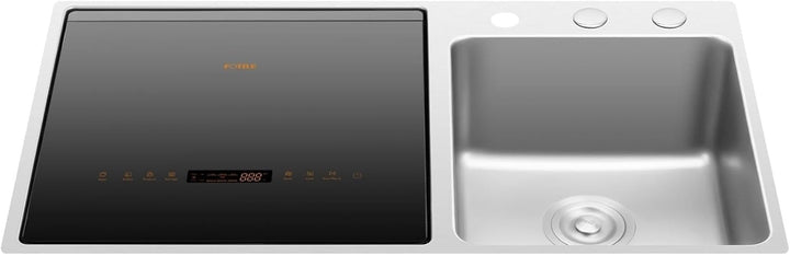 FOTILE 3-in-1 Dishwasher & Left Side Kitchen Sink Combo with 360-Degree Cleaning