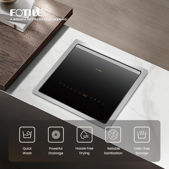 Fotile 2-in-1 Top Load Dishwasher Produce Cleaner with Compact Design & HydroJet