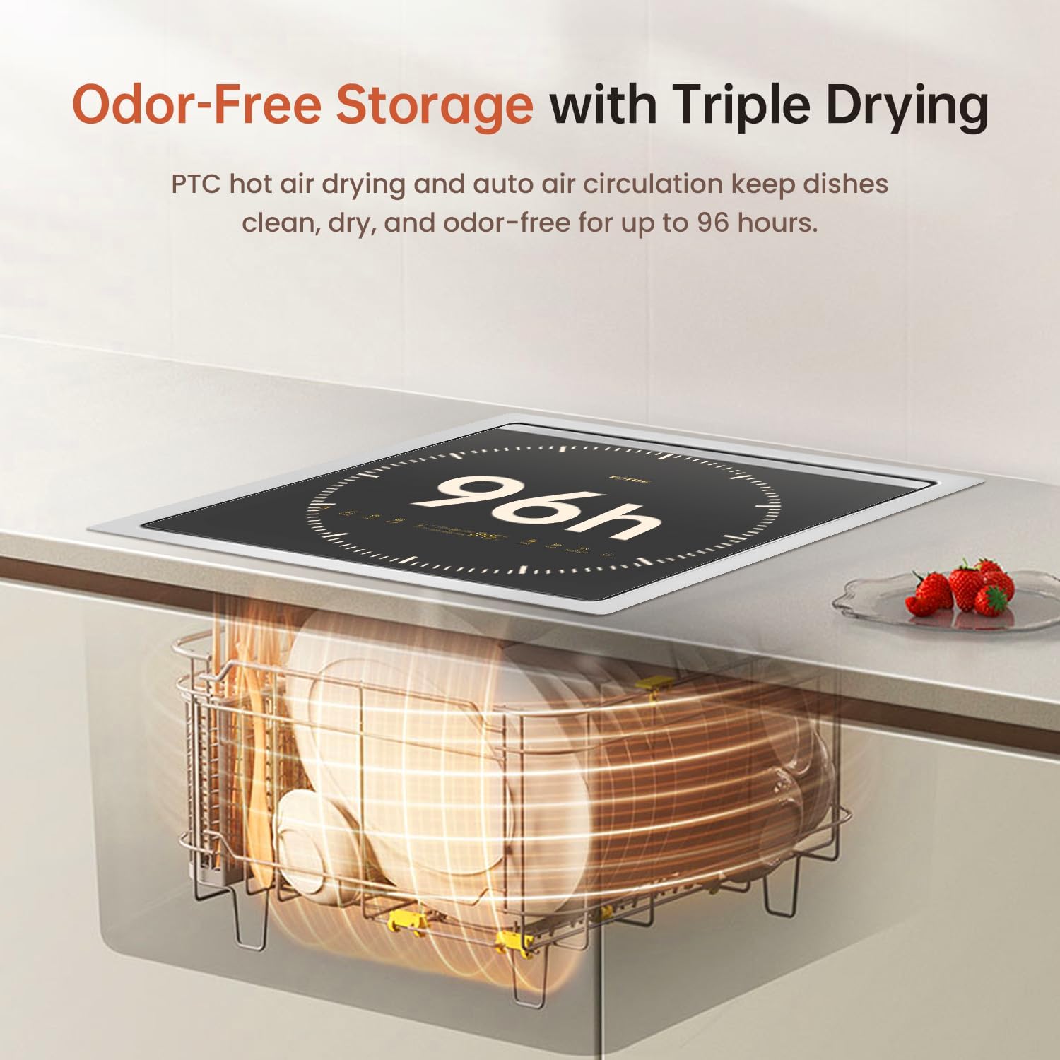 Fotile 2-in-1 Top Load Dishwasher Produce Cleaner with Compact Design & HydroJet - VMInnovations