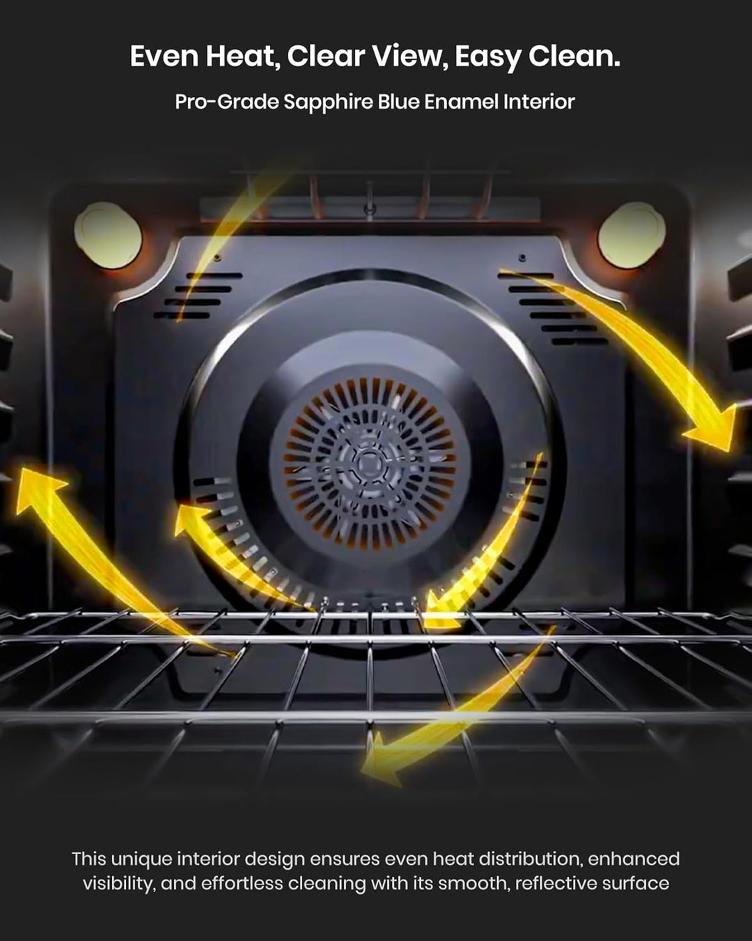 FOTILE Stainless Steel FreshBake 30" Oven, Electric Range 5 Burner Cooktop Stove - VMInnovations