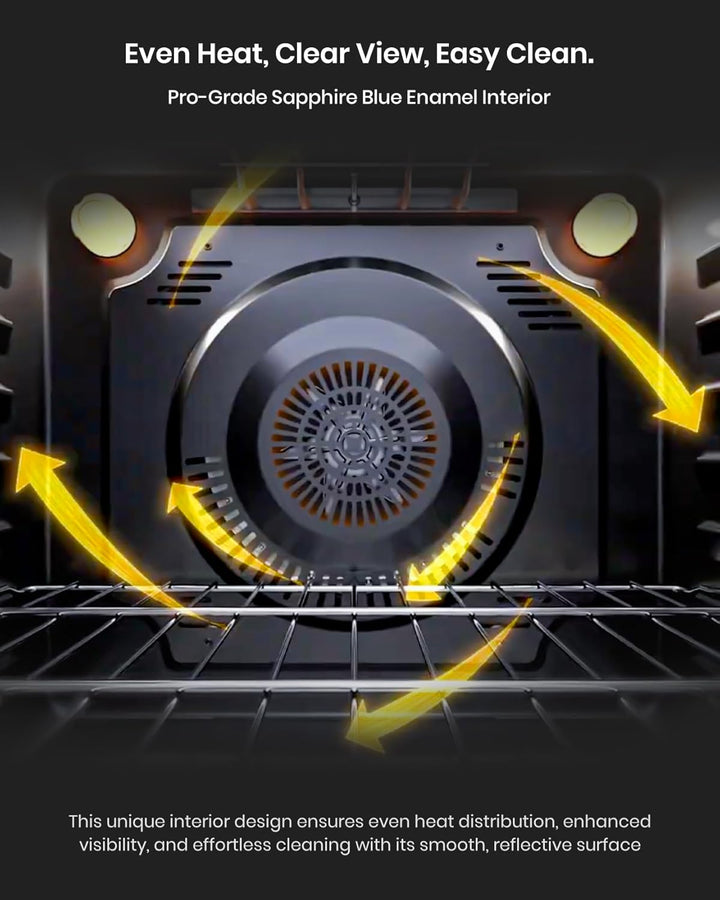 FOTILE Stainless Steel Oven, Standard 30" Electric Range 5 Burner Cooktop Stove - VMInnovations