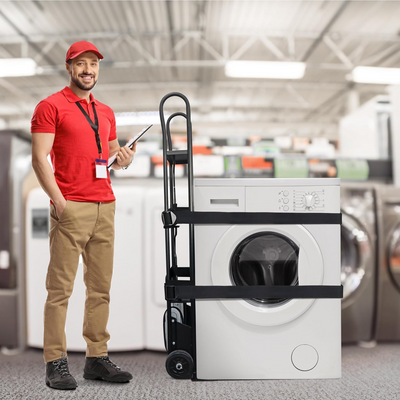 Olympia Tools 800 Lb Hand Truck with Ratchet Straps for Appliances and Furniture - VMInnovations