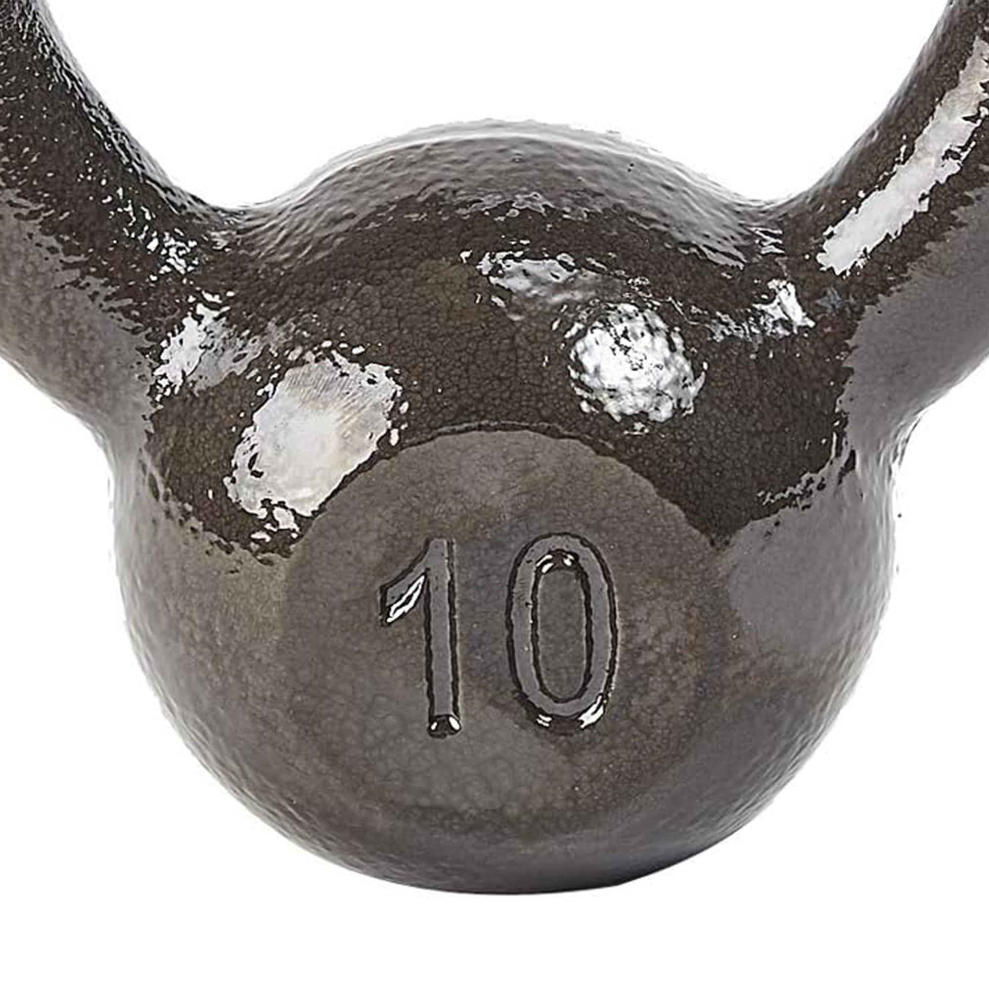BalanceFrom 10LB Cast Iron Kettlebell for Home Gym Strength Training Exercise