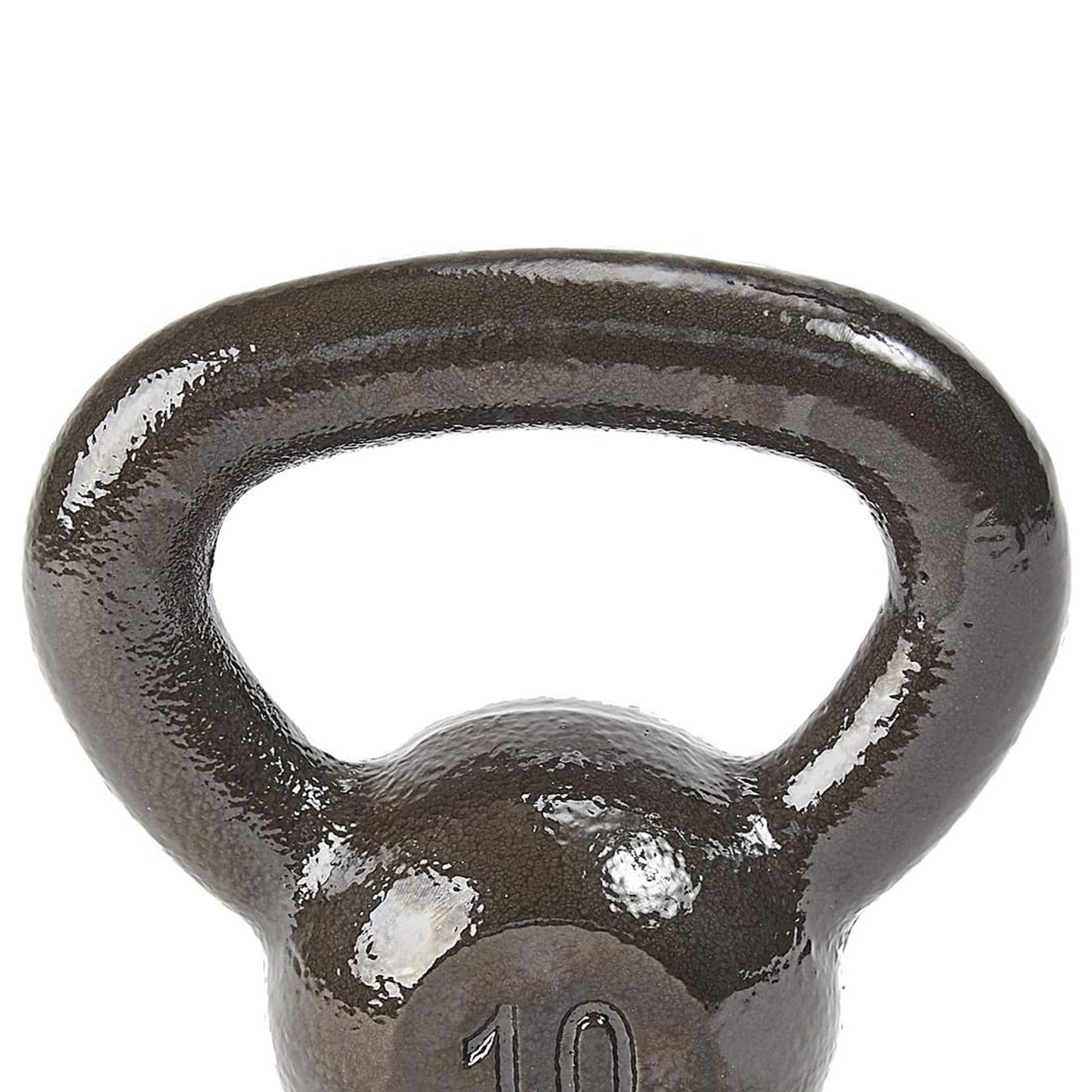 BalanceFrom 10LB Cast Iron Kettlebell for Home Gym Strength Training Exercise