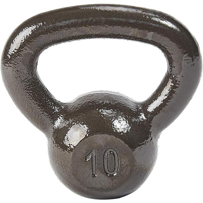 BalanceFrom 10LB Cast Iron Kettlebell for Home Gym Strength Training Exercise