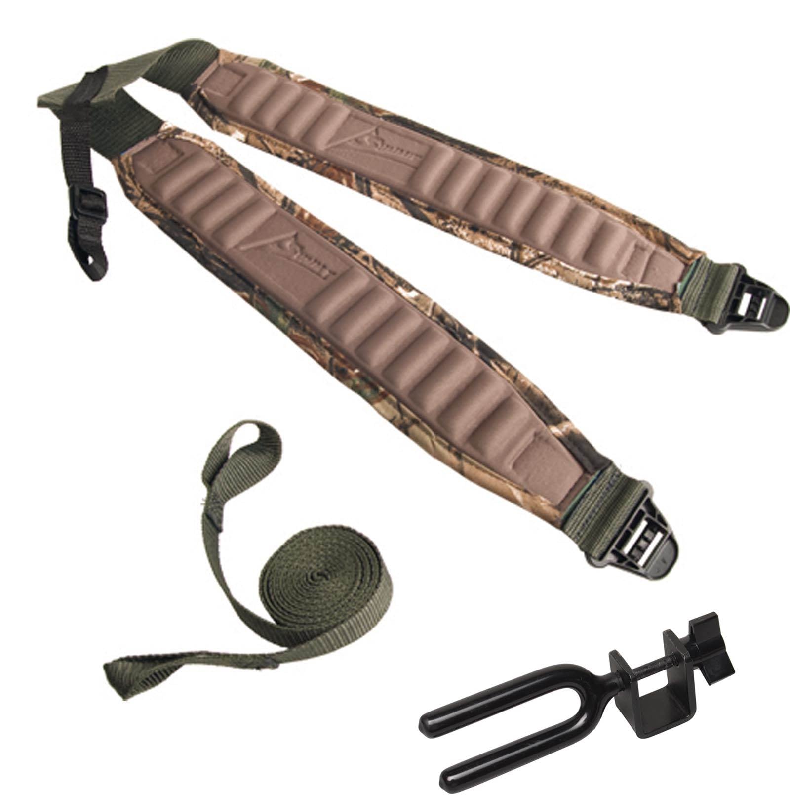 Summit Deluxe Backpack Straps w/ Mossy Oak Camo + Treestand Hunting Bow Holder