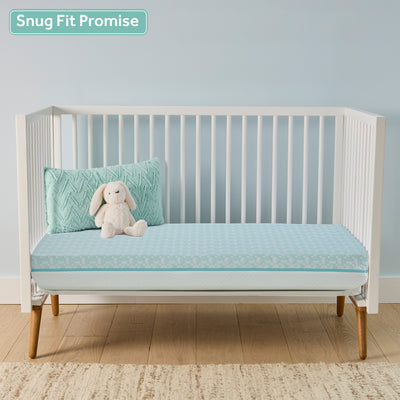 Sealy Baby 2 Stage Infant Crib Mattress Plus Toddler Bed Fit, Firm Rest, Airie