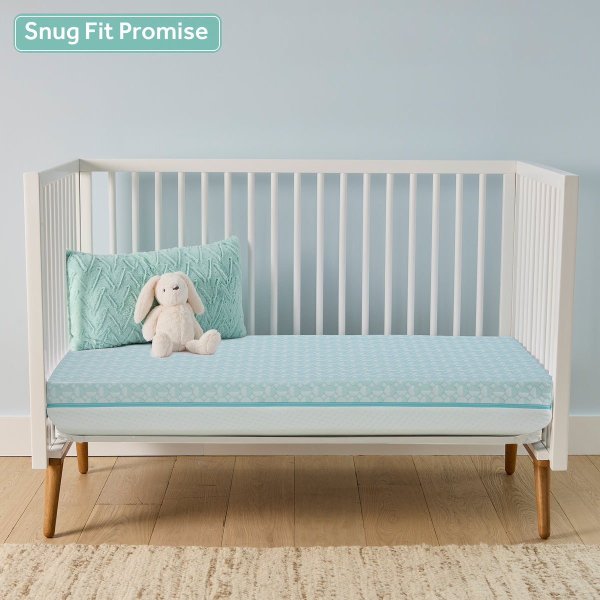 Sealy Baby 2 Stage Infant Crib Mattress Plus Toddler Bed Fit,  Airie (Open Box)