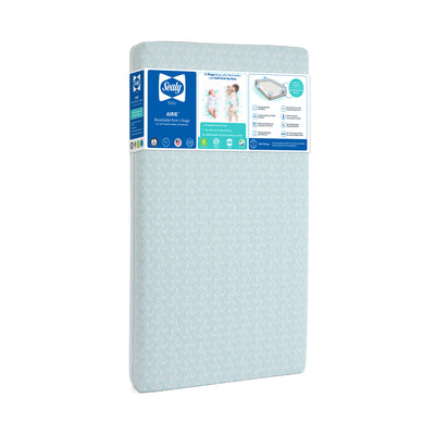 Sealy Baby 2 Stage Infant Crib Mattress Plus Toddler Bed Fit, Firm Rest, Airie