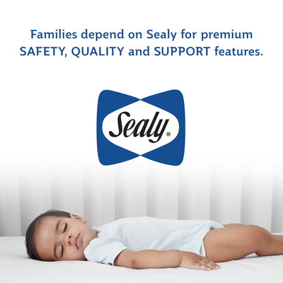Sealy Baby 2 Stage Infant Crib Mattress Plus Toddler Bed Fit, Posturepedic Grow