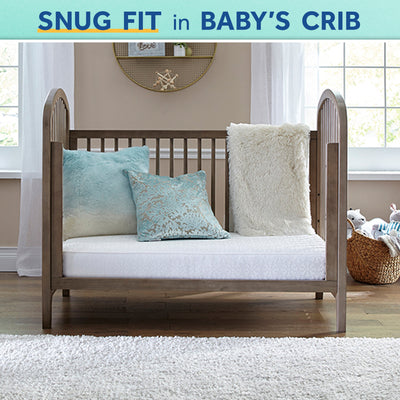 Sealy Baby 2 Stage Infant Crib Hybrid Mattress, Toddler Bed Fit, Cool Comfort