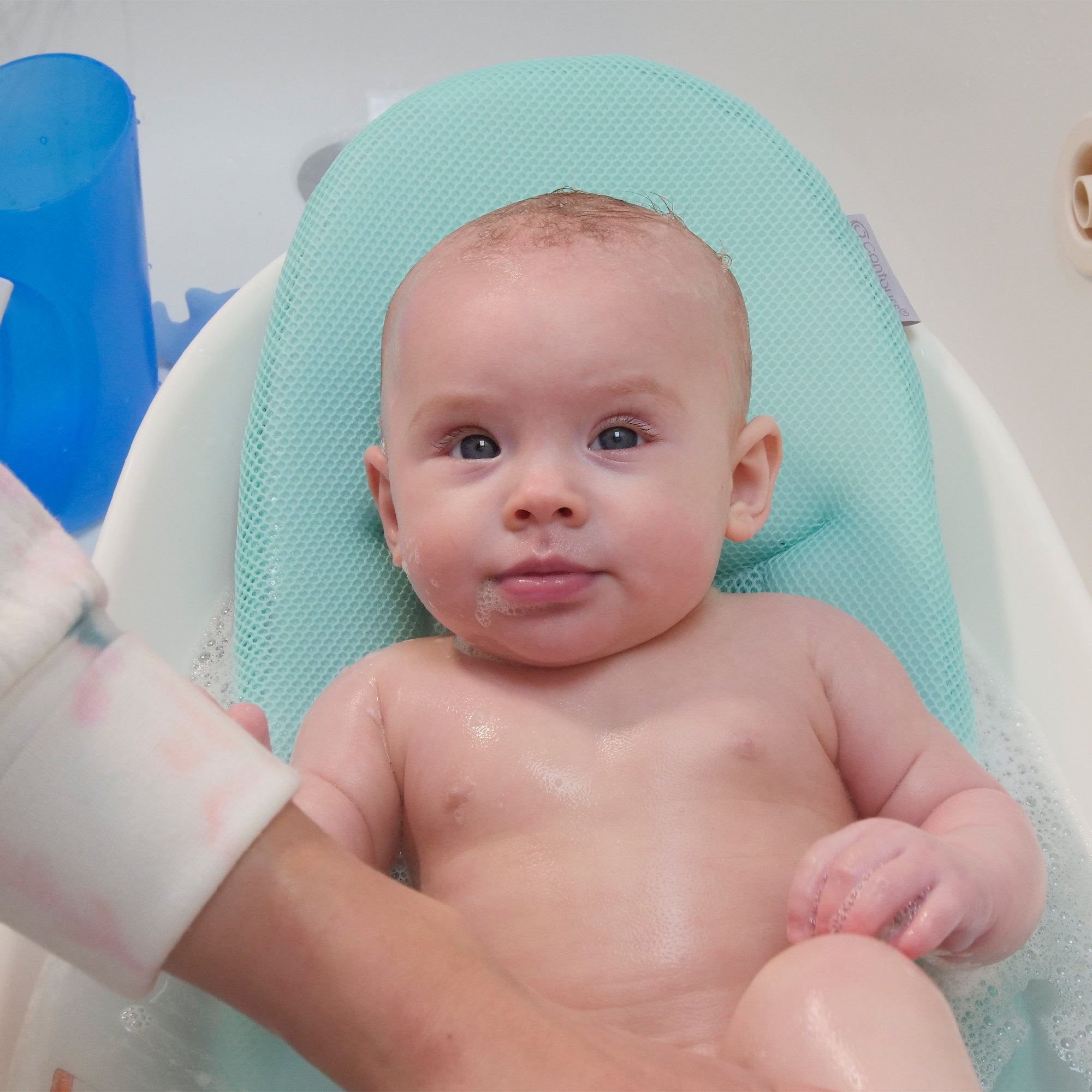 Contours Oasis 4-in-1 Comfort Cushion Baby BathTub for Newborn Support Open Box - VMInnovations