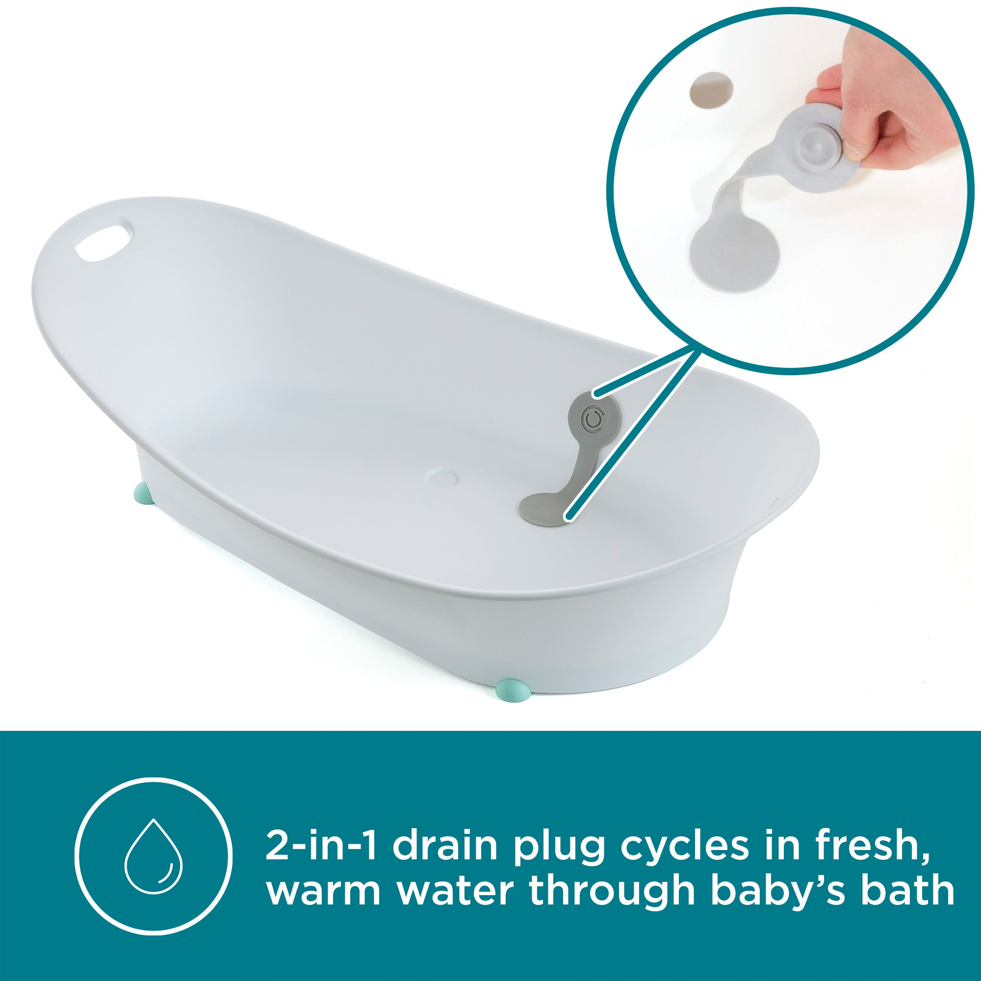 Contours Oasis 4-in-1 Comfort Cushion Baby BathTub for Newborn Support Open Box - VMInnovations