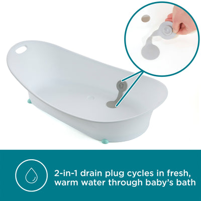 Contours Oasis 4-in-1 Comfort Cushion Baby BathTub for Newborn Support Open Box - VMInnovations