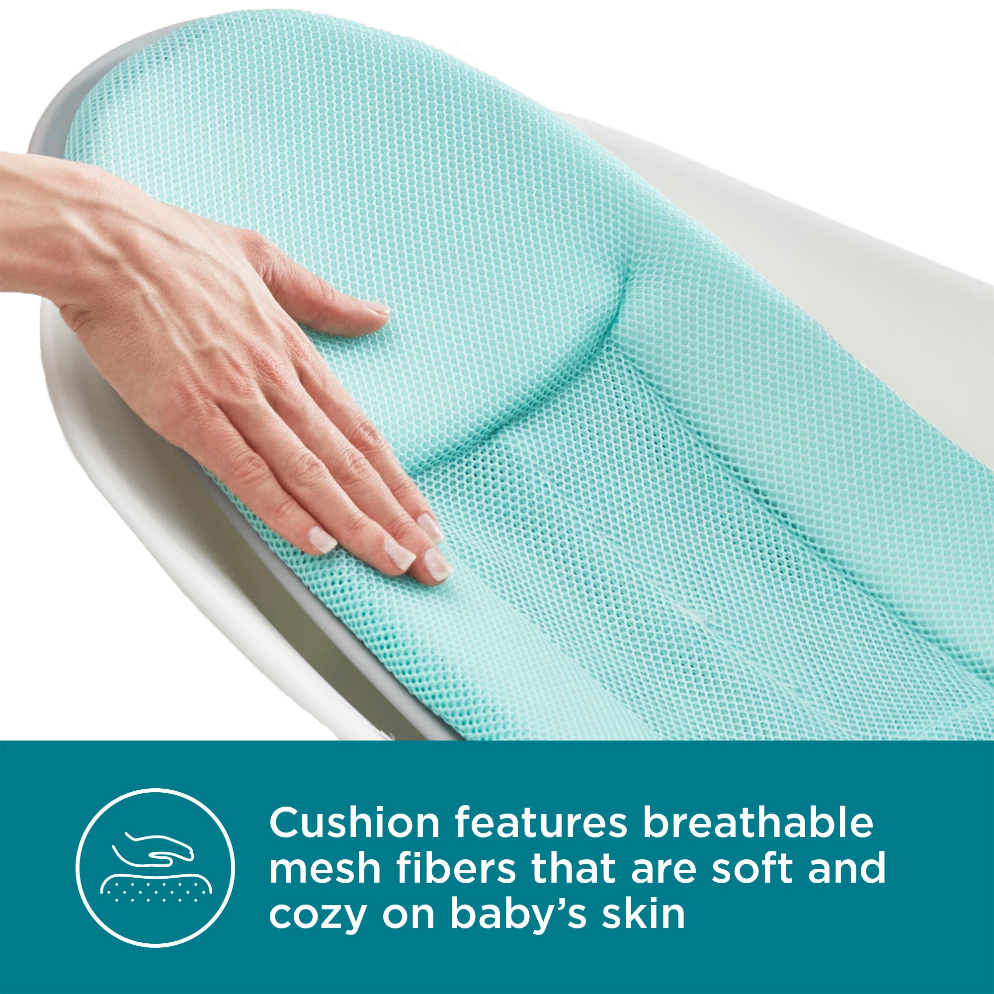 Contours Oasis 4-in-1 Comfort Cushion Baby BathTub for Newborn Support Open Box - VMInnovations