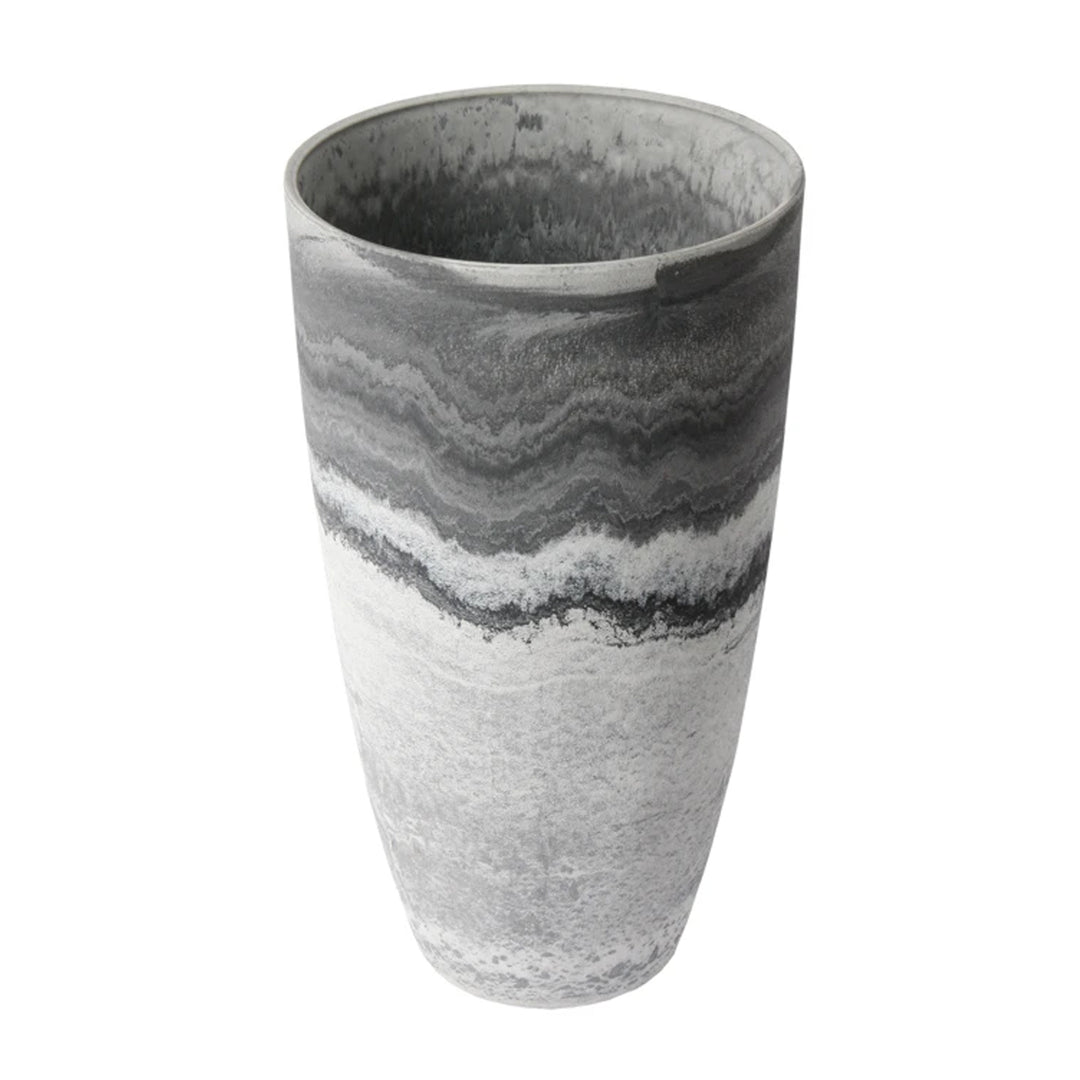 Algreen Acerra 12x20" Yard & Patio Vase Garden Planter, Marble Print (Open Box)