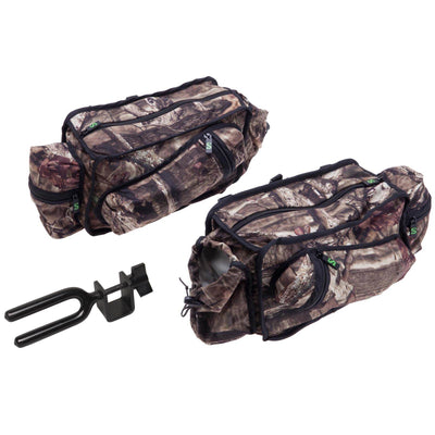 SUMMIT Deluxe Treestand Side Storage Bags w/ Mossy Oak Camo + Hunting Bow Holder