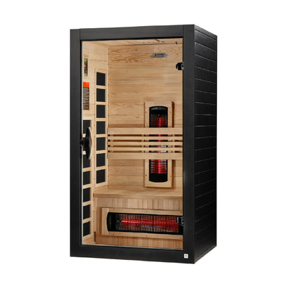 Dynamic Saunas Santorini 1-2 Person Full Spectrum IR Sauna Lighting, Speakers - VMInnovations