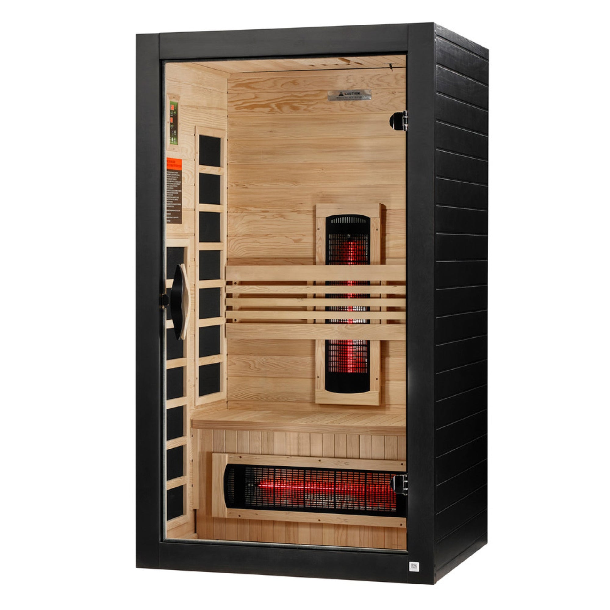 Dynamic Saunas Santorini 1-2 Person Full Spectrum IR Sauna Lighting, Speakers - VMInnovations