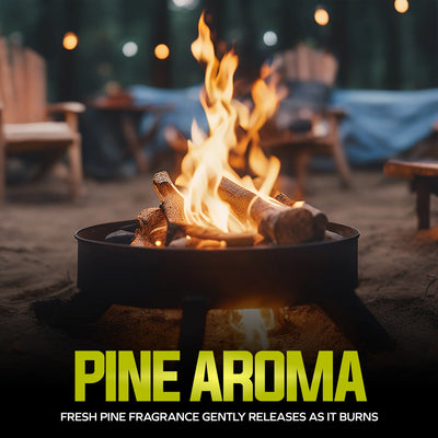 Sun Joe 16" Pine Aromatic Firewood, Natural Kiln-Dried for Fireplaces, 20 Logs