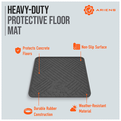 Ariens Heavy-Duty Protective Floor Mat, Non-Slip Snowblower Garage Mat, 36"x36" - VMInnovations