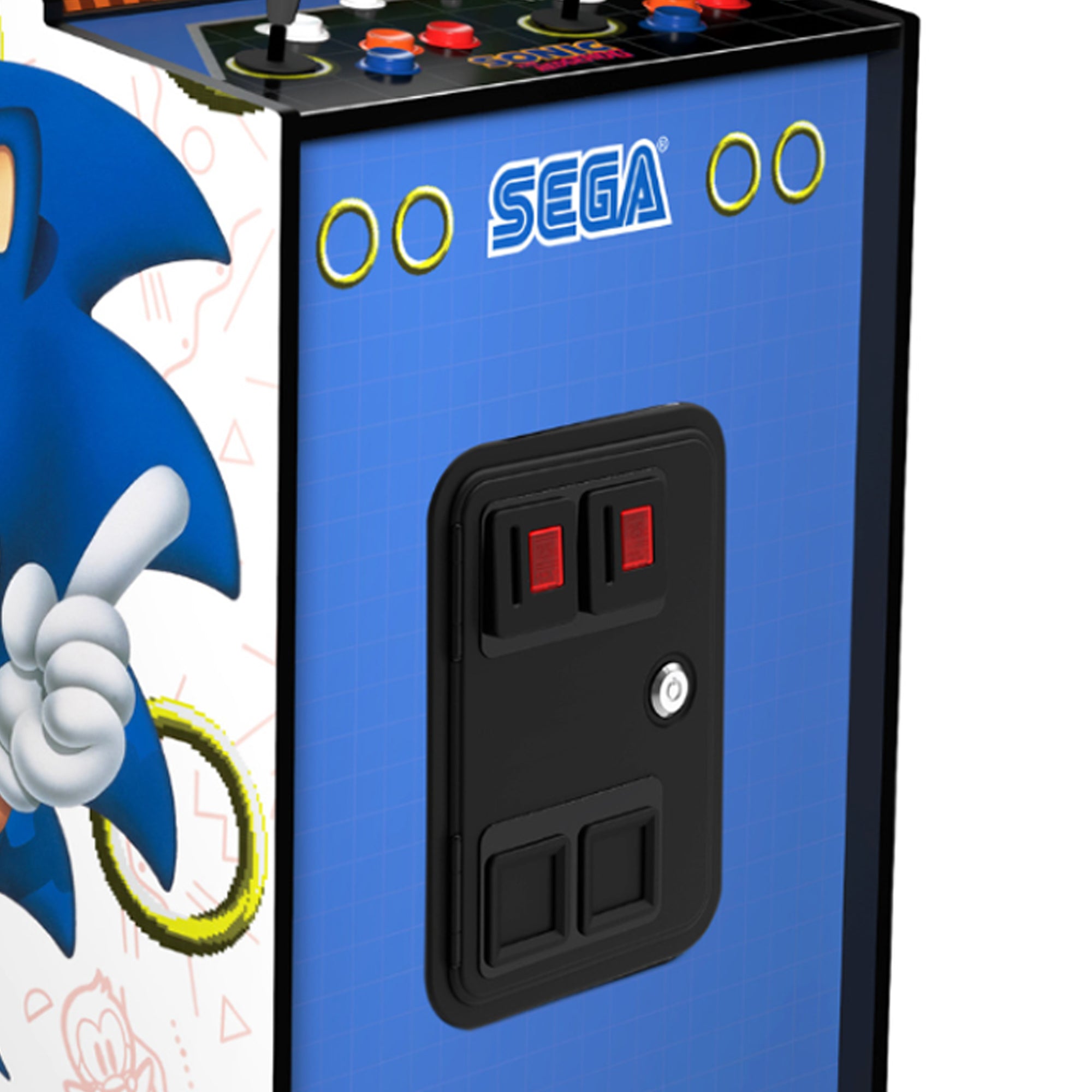Arcade1Up Sonice the Hedgehog Deluxe Arcade Game Freestanding Machine