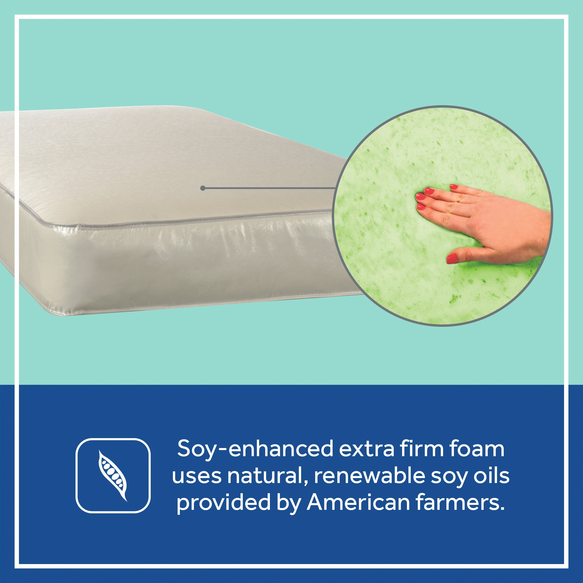 Sealy Baby 2 Stage Infant Crib Mattress Plus Toddler Bed Fit, (Open Box) - VMInnovations