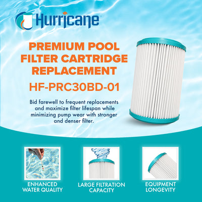 Hurricane Filters HF-PRC30BD-01 30 Sq Ft Pool Filter Cartridge Replacement