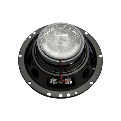 Hifonics Zeus ZS653 6.5 Inch 3 Way 300 Watt Car Audio Coaxial Speakers, 2 Pairs