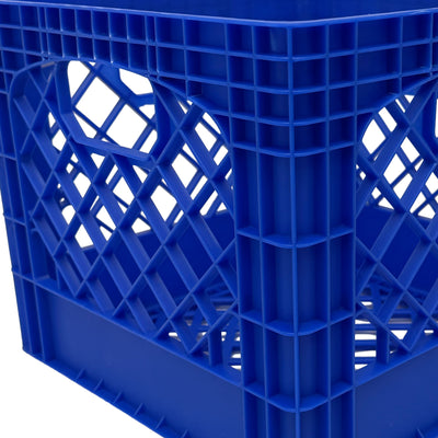 Mirapet Milk Crate, Stackable Plastic Storage with Handles, 16 Qt (Open Box)