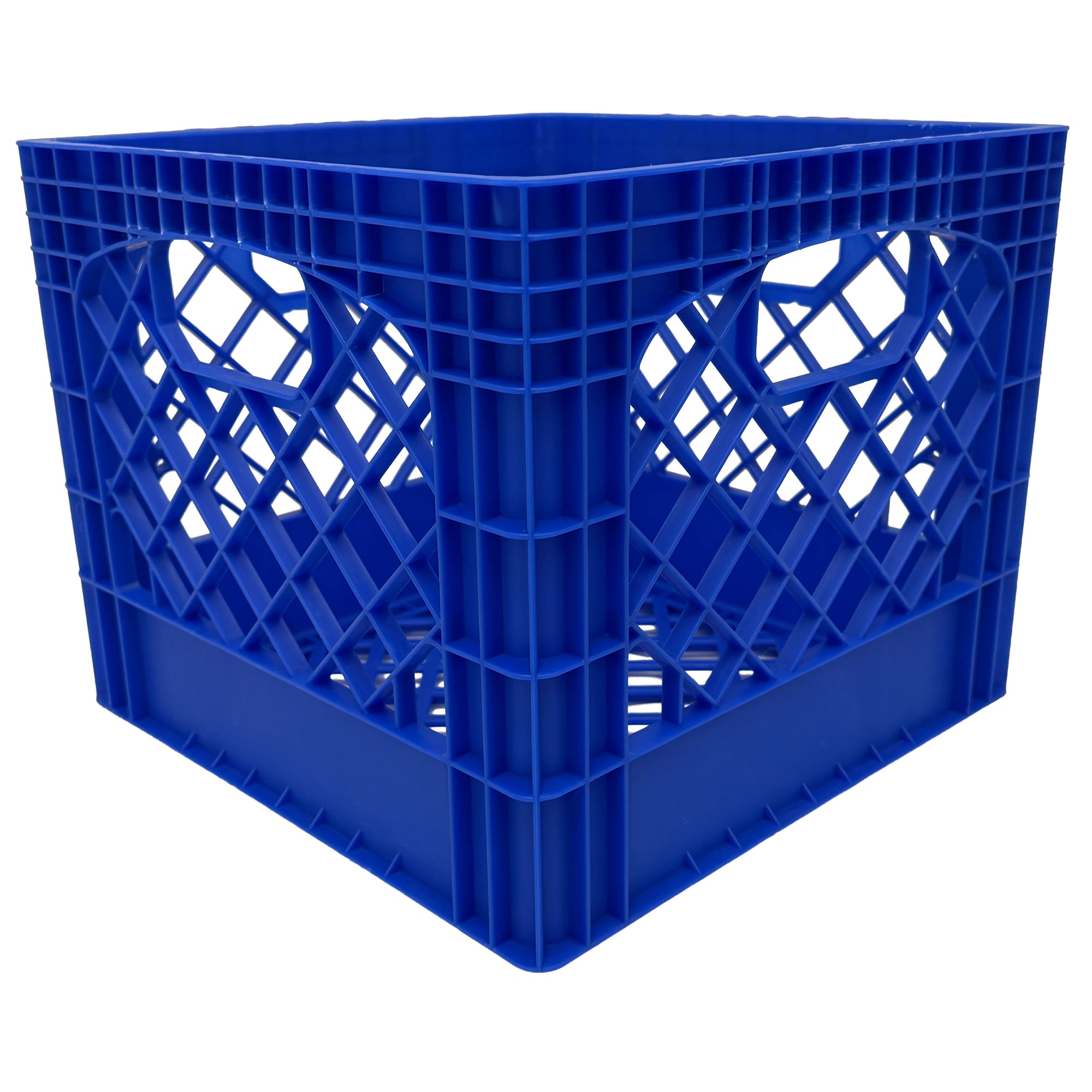 Mirapet Milk Crate, Stackable Plastic Storage with Handles, 16 Qt (Open Box)