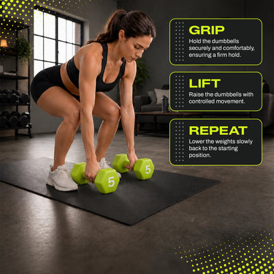 Aurorafy Neoprene Dumbbell Workout Set with Rack, 3lbs, 5lbs, & 8lbs, Multicolor