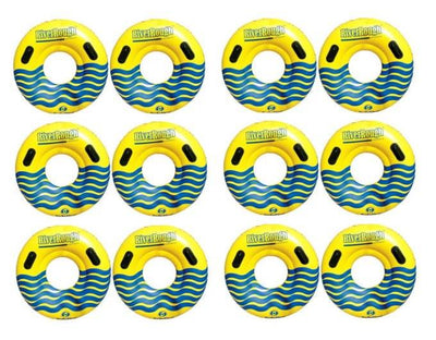 12 NEW Swimline 17035ST Swimming Pool River Rough 48" Heavy Duty Floating Tubes