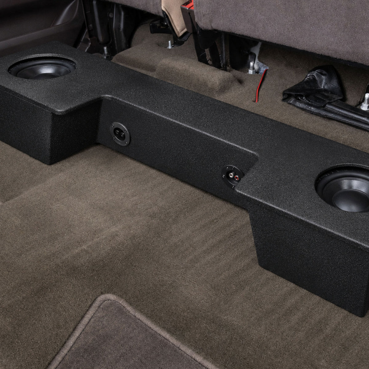 QPower Dual 8" Speaker Box for GMC/Chevy Double Cab 2007-2018 Sierra/Silverado - VMInnovations
