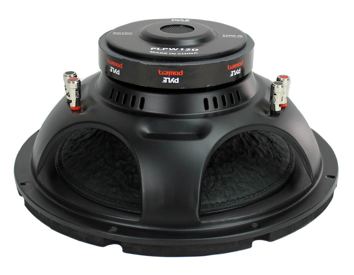 PYLE PLPW12D 12" 1600W 4Ohm DVC Black Car Stereo Audio Power Subwoofer Dual Coil