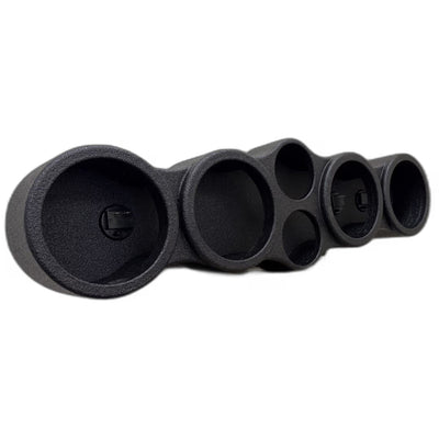 Q Power Sprayed Pod Quad 6.5" Speaker Box, 4-Hole Sealed Enclosure w/ 2 Tweeters