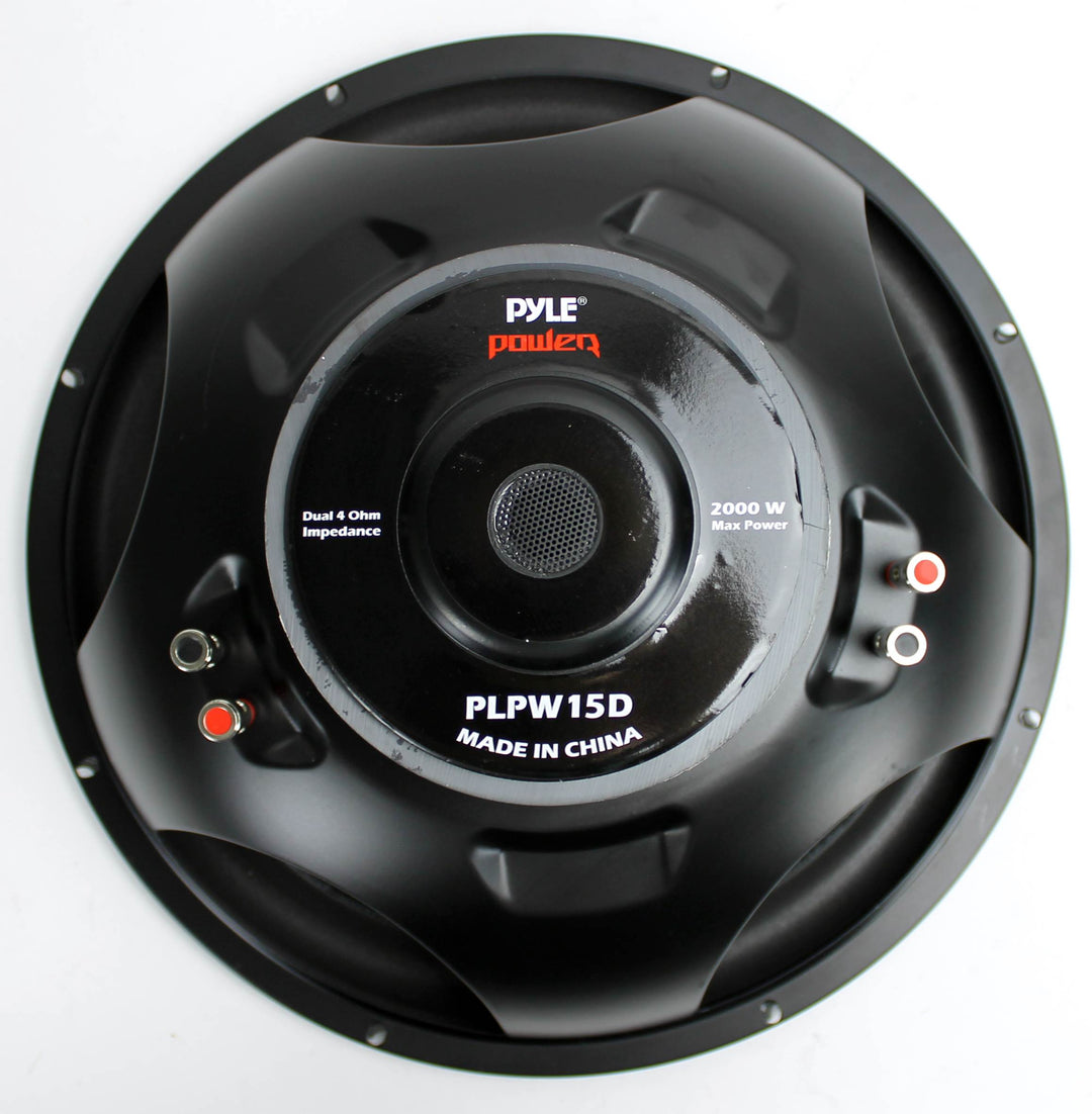 Pyle 15" 2000 Watt 4-Ohm DVC Power Car Audio Subwoofer Sub Woofer (Open Box) - VMInnovations