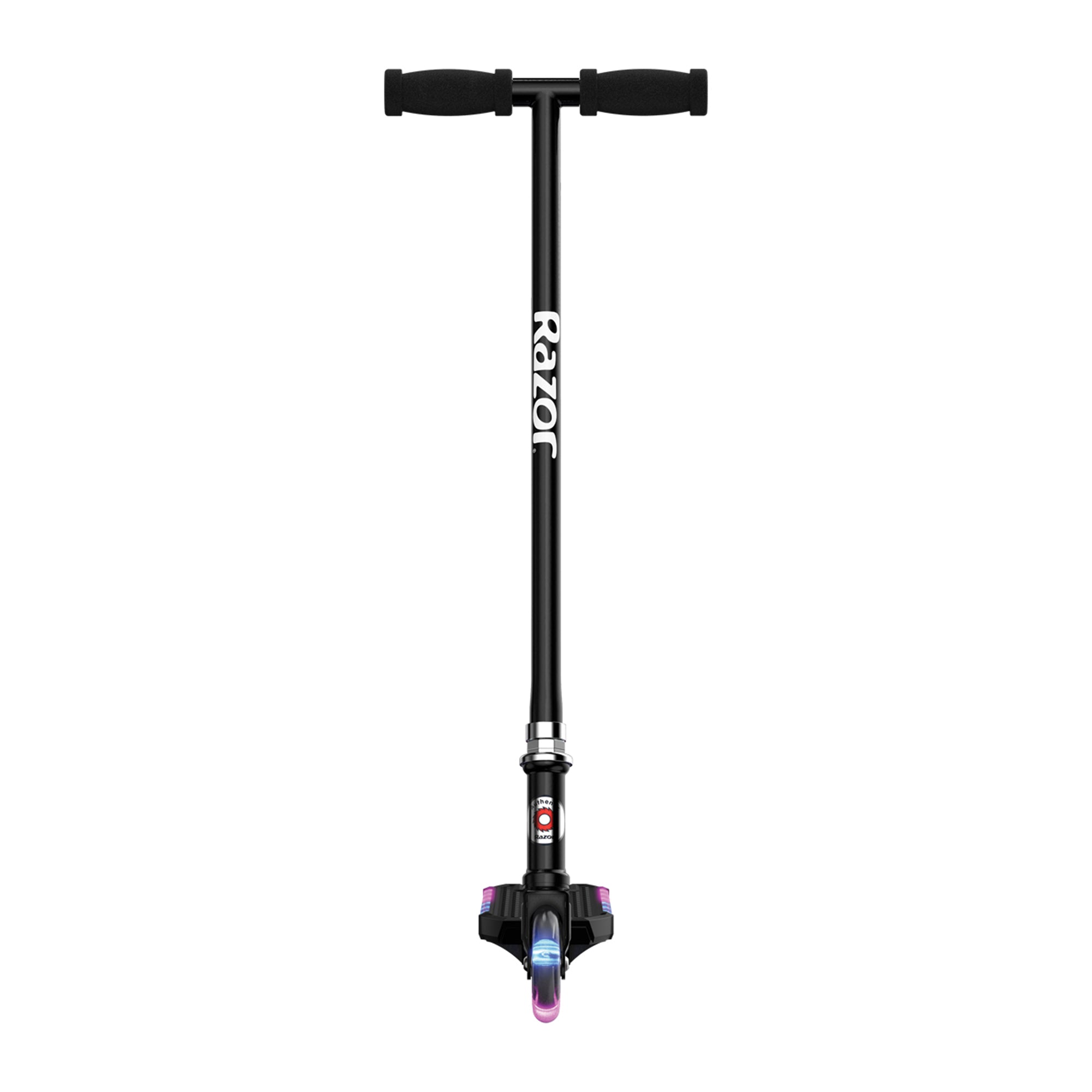 Razor Kick 2 Glow Steel Kick Scooter with Motion-Activated Light-Up LEDs, Black
