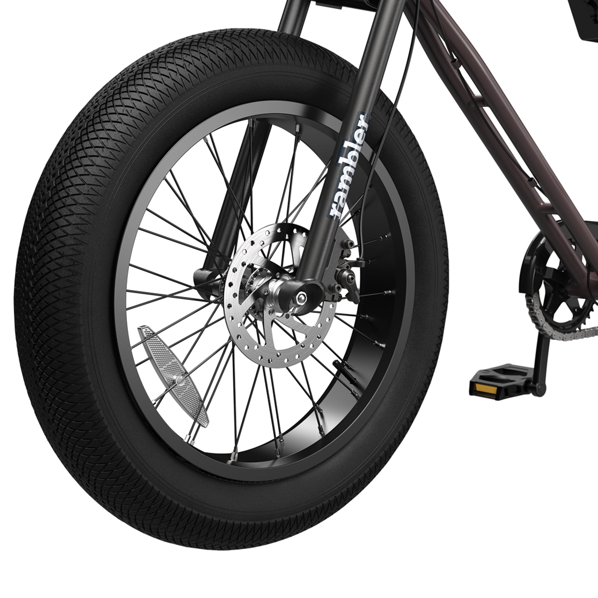 Razor Rambler 20 Electric Retro Minibike with 500W Motor & 37V Battery, Brown