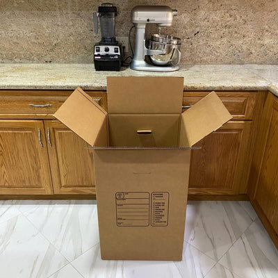 UBMOVE Double Wall Kitchen Moving & Packing Boxes, 18" x 18" x 28", 4 Pack