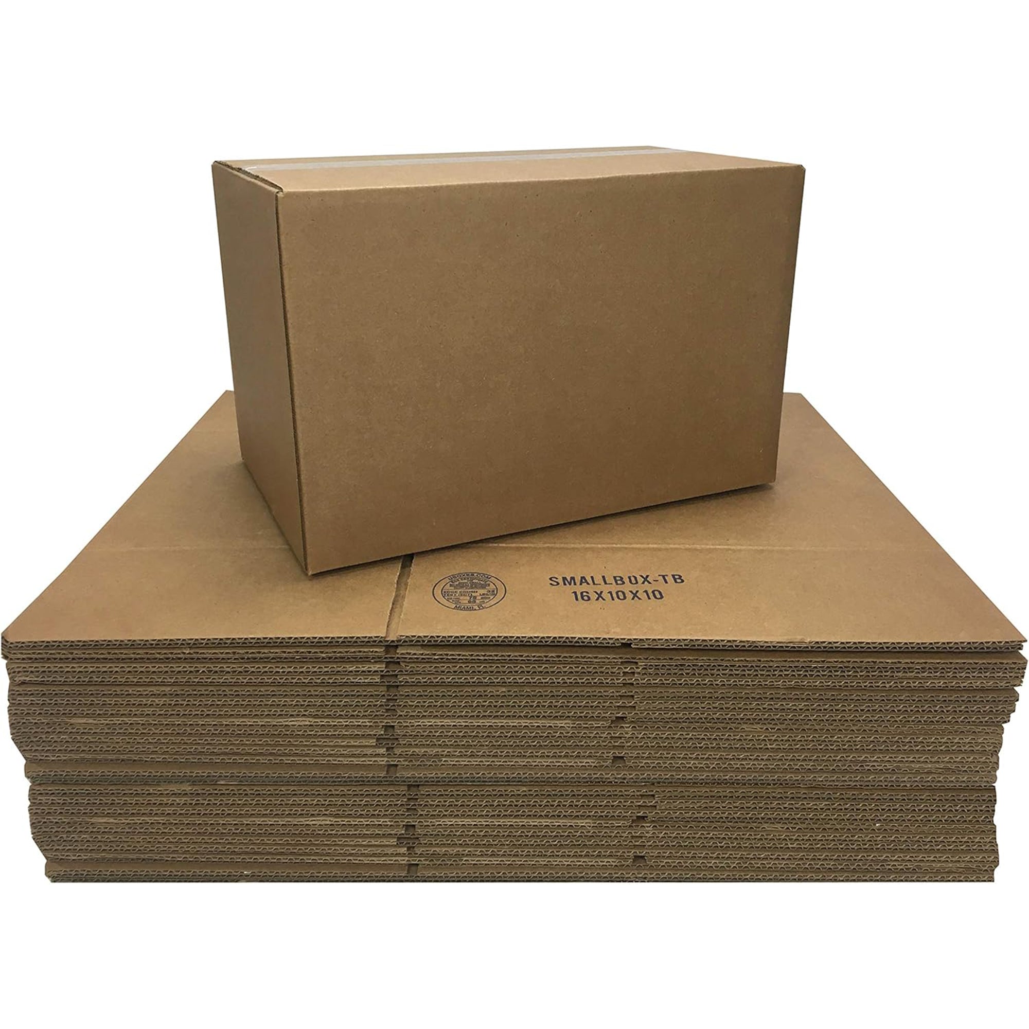 UBMOVE Small Corrugated Cardboard Moving Boxes, 16" x 10" x 10", 25 Pack - VMInnovations
