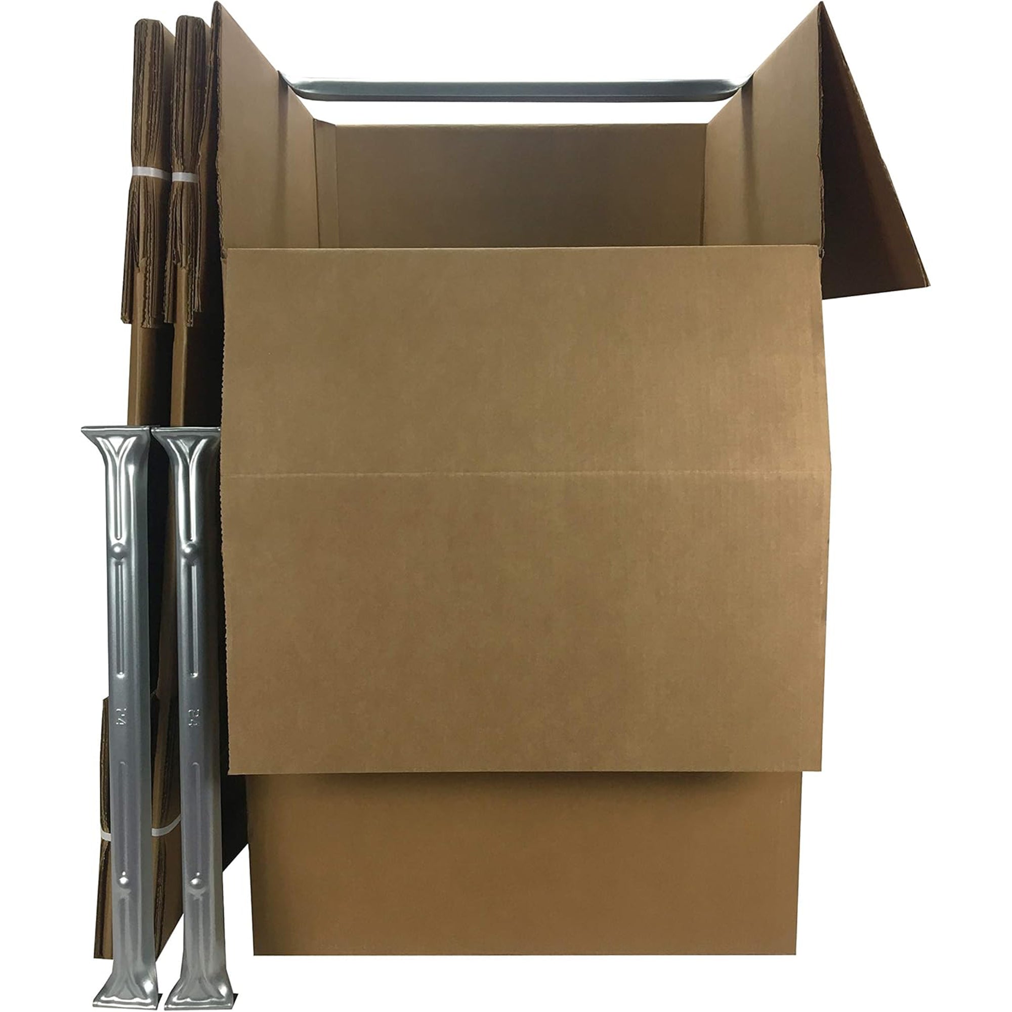 UBMOVE Larger Wardrobe Moving Boxes w/ Hanging Bar, 24" x 24" x 40", 3 Pack