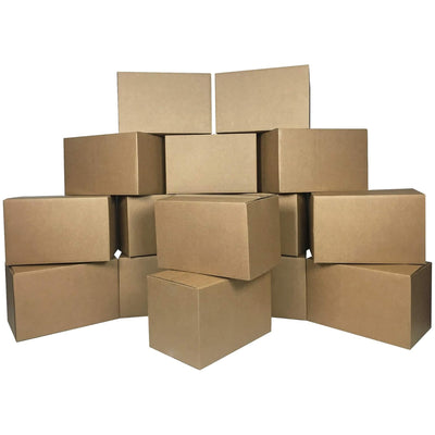 UBMOVE Small Corrugated Cardboard Moving Boxes, 16" x 10" x 10", 10 Pack