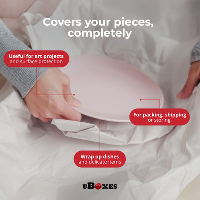 uBoxes Newsprint Packing Paper for Moving, Shipping, and Wrapping, 50 Lbs, White - VMInnovations