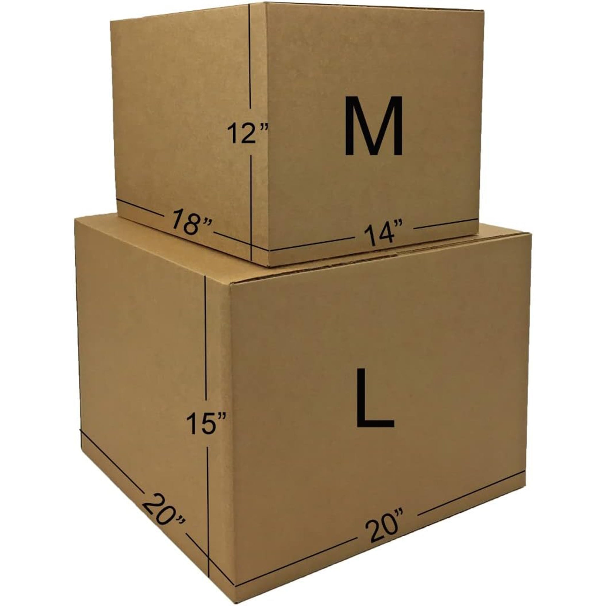 UBMOVE 2 Room Moving Kit, 28 Corrugated Cardboard Boxes w/ Packing Supplies (Used)