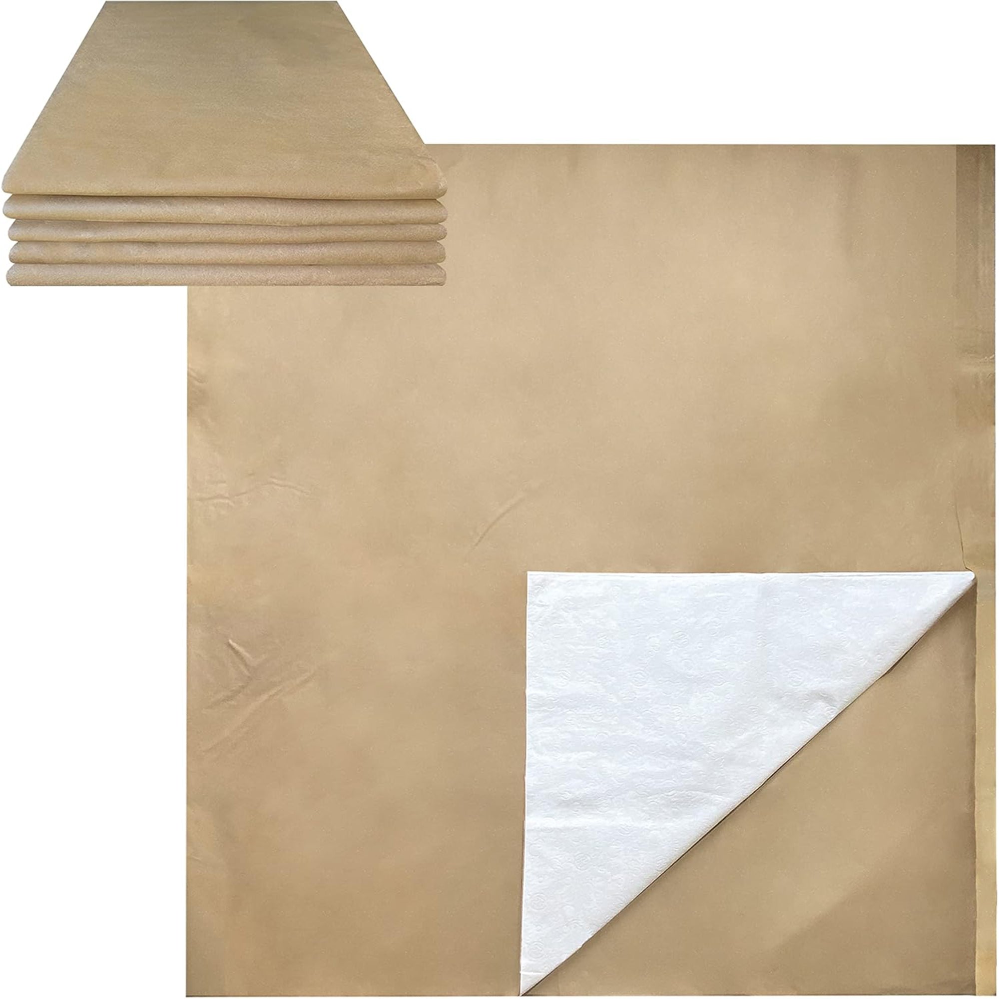 uBoxes 5-Pack Furniture Paper Pads, Floor Protectors for Moving & Packing, Brown