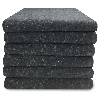 uBoxes 6-Pack Moving Blankets, Floor Protectors for Moving and Packing, Gray